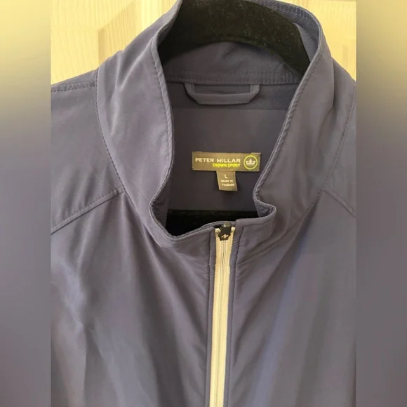 Peter Millar Navy Crown Sport Rain jacket / Windbreaker LIKE NEW - Picture 2 of 12